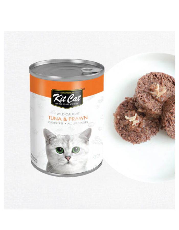 Kit Cat Wild Tuna with Prawn 400g | Healthy Wet Cat Food