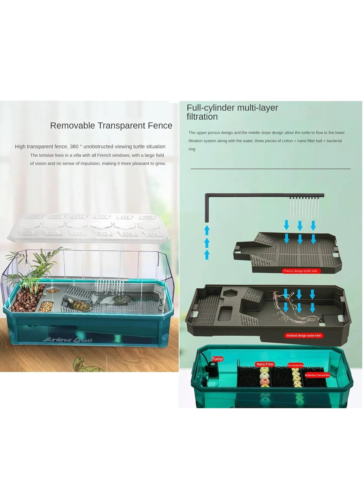 Petto Premium Turtle Habitat Kit White