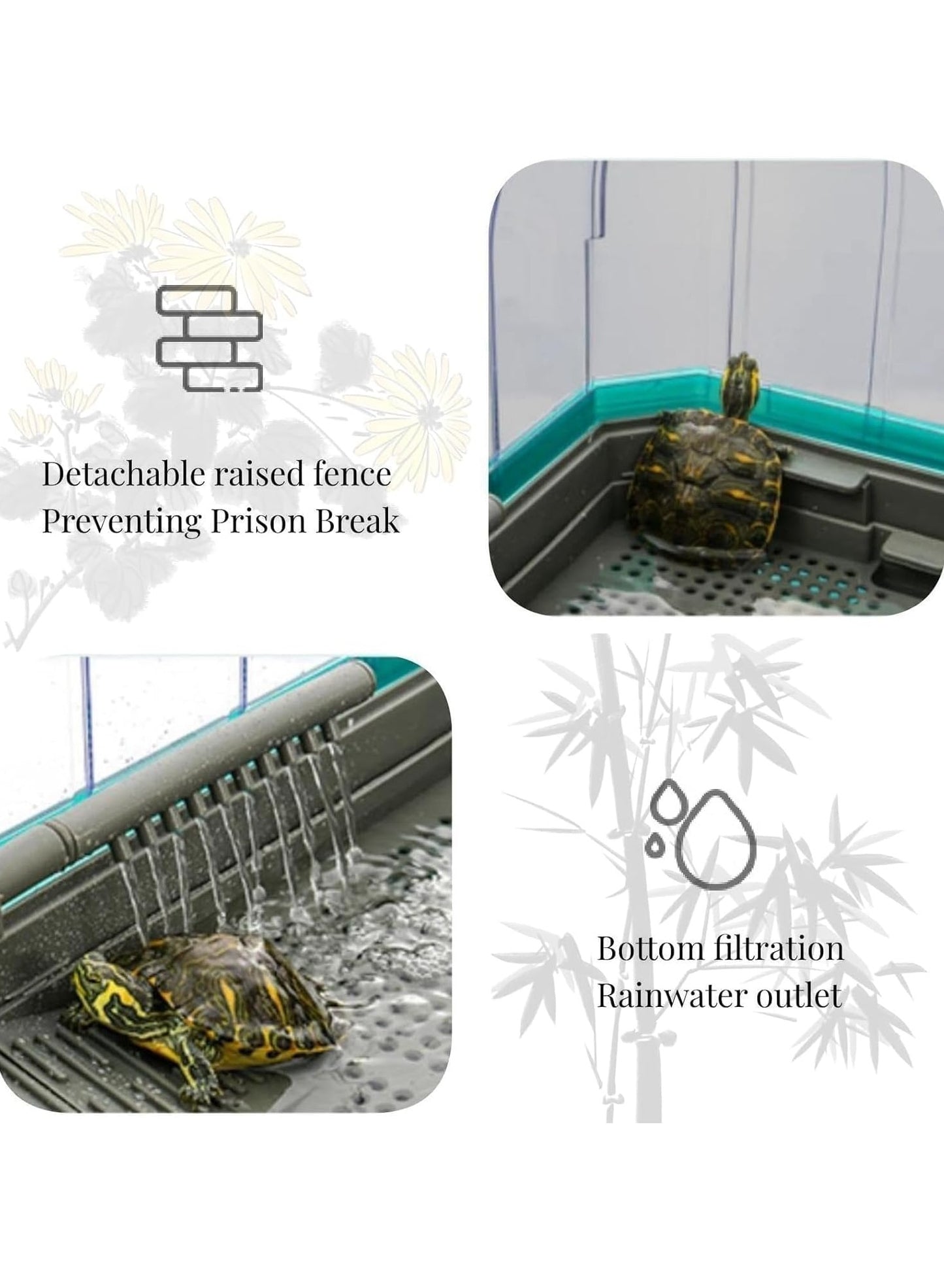 Petto Premium Turtle Habitat Kit White