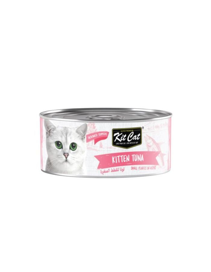 Kit Cat Deboned Kitten Tuna Toppers β 6x50g | Grain-Free, Natural Ingredients, High Protein