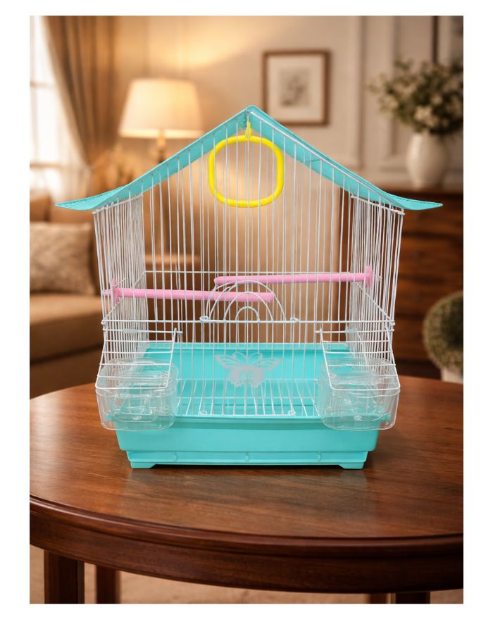 Bird Cage 30×23×39 cm | Durable Metal Cage for Small Birds