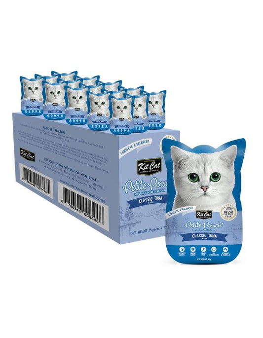 Kit Cat Petite Pouch Classic Tuna Wet Cat Food 70g (Pack of 12)