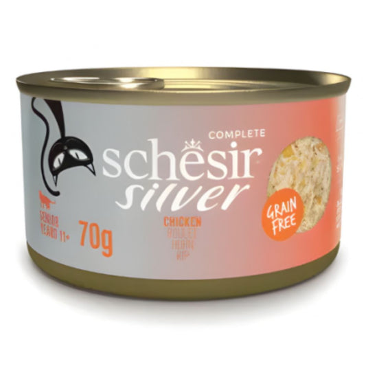 Schesir Silver Senior Cat Wholefood Chicken 70g – Pack of 12