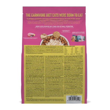 Schesir Born Carnivore Grain-Free High-Protein Kitten Dry Food 1.25 kg – Chicken & Egg Oven-Baked Formula