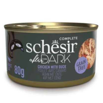Schesir After Dark Wholefood in Broth Chicken with Duck 80g – Pack of 12