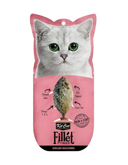 Kit Cat Grilled Mackerel Cat Treats | Fillet Fresh Healthy Snack