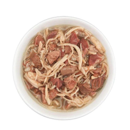 Schesir After Dark Cat Wholefood 80g x12 – Chicken & Beef in Broth