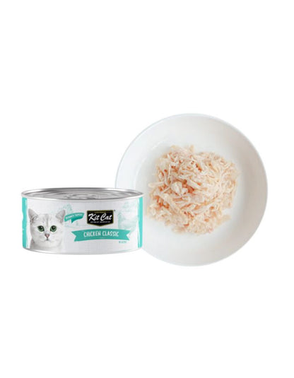 Kit Cat Chicken Classic 80g – 1 Box (24pcs) | Grain-Free Wet Cat Food for All Life Stages
