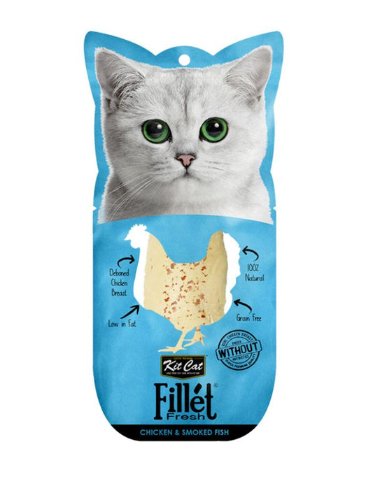 Kit Cat Chicken & Smoked Fish Cat Treats | Fillet Fresh Premium Snack