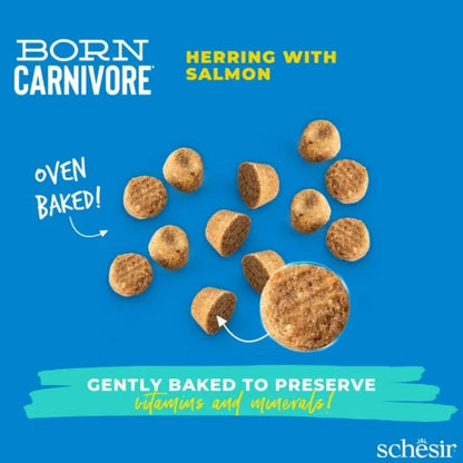 Schesir Born Carnivore Grain Free Oven Baked Dry Cat Food Herring & Salmon 1.25kg