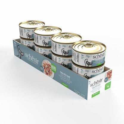 Schesir Cat Wet Food Tuna & Hake 70g – Complements in Jelly Can