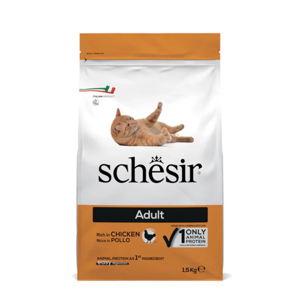 Schesir Cat Dry Food Maintenance with Chicken – Adult 1.5kg