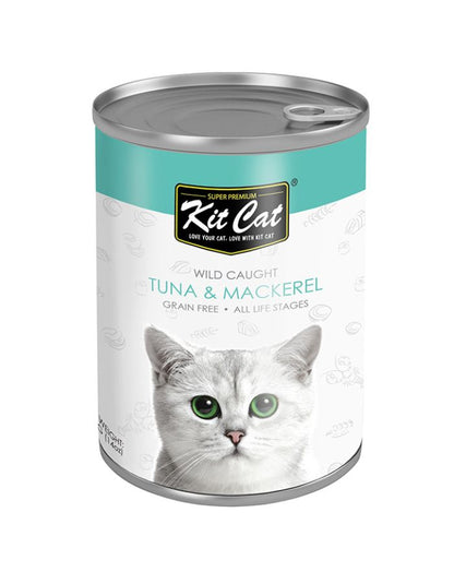 Kit Cat Wild Tuna with Mackerel 400g | Healthy Wet Cat Food