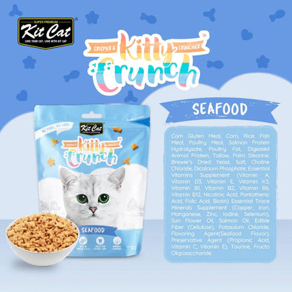 Kit Cat Kitty Crunch Seafood Flavor 60g – Crunchy Cat Treats