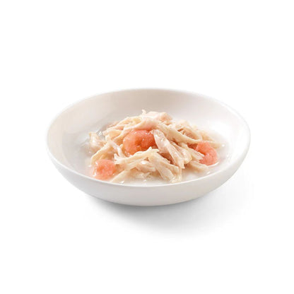 Schesir Cat Broth Wet Food Chicken with Shrimps – 14 Pack Can