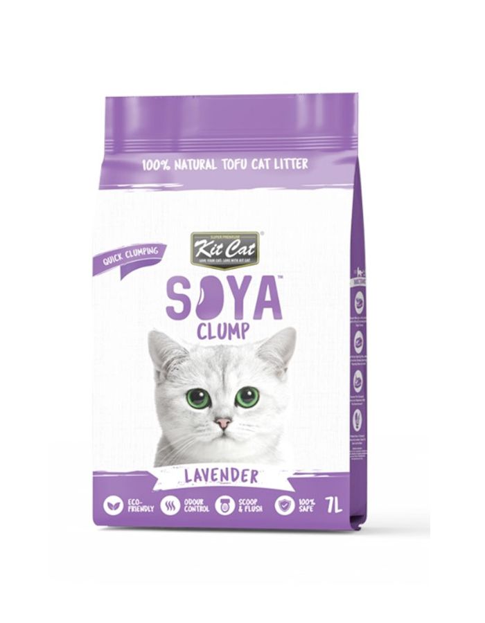 Kit Cat Soya Clump Soybean Cat Litter – Lavender Scent 7L
