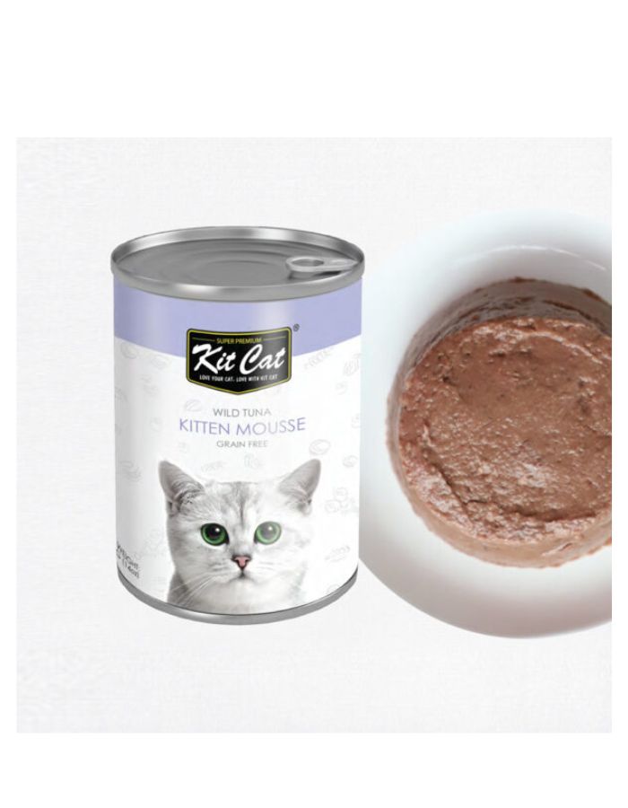 Kit Cat Wild Tuna Mousse for Kittens 400g | Healthy Wet Cat Food