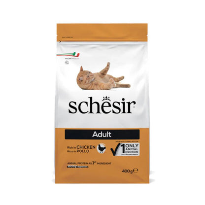 Schesir Cat Dry Food Adult Maintenance Chicken 400g – Complete & Balanced Premium Nutrition