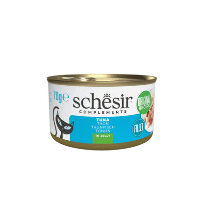 Schesir Cat Wet Food Tuna 70g – 12 Pack, Complements in Jelly
