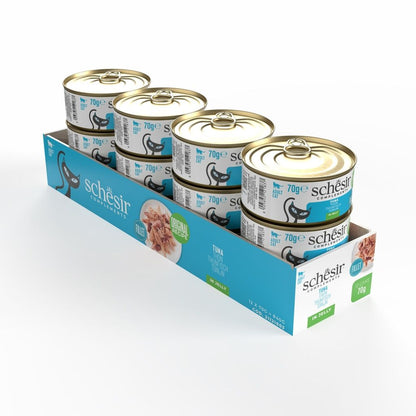 Schesir Cat Wet Food Tuna 70g – 12 Pack, Complements in Jelly