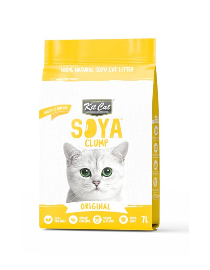 Kit Cat Soya Clump Soybean Cat Litter – Original 7L (Eco-Friendly)