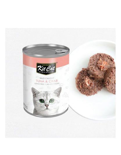 Kit Cat Wild Tuna with Crab 400g | Healthy Wet Cat Food