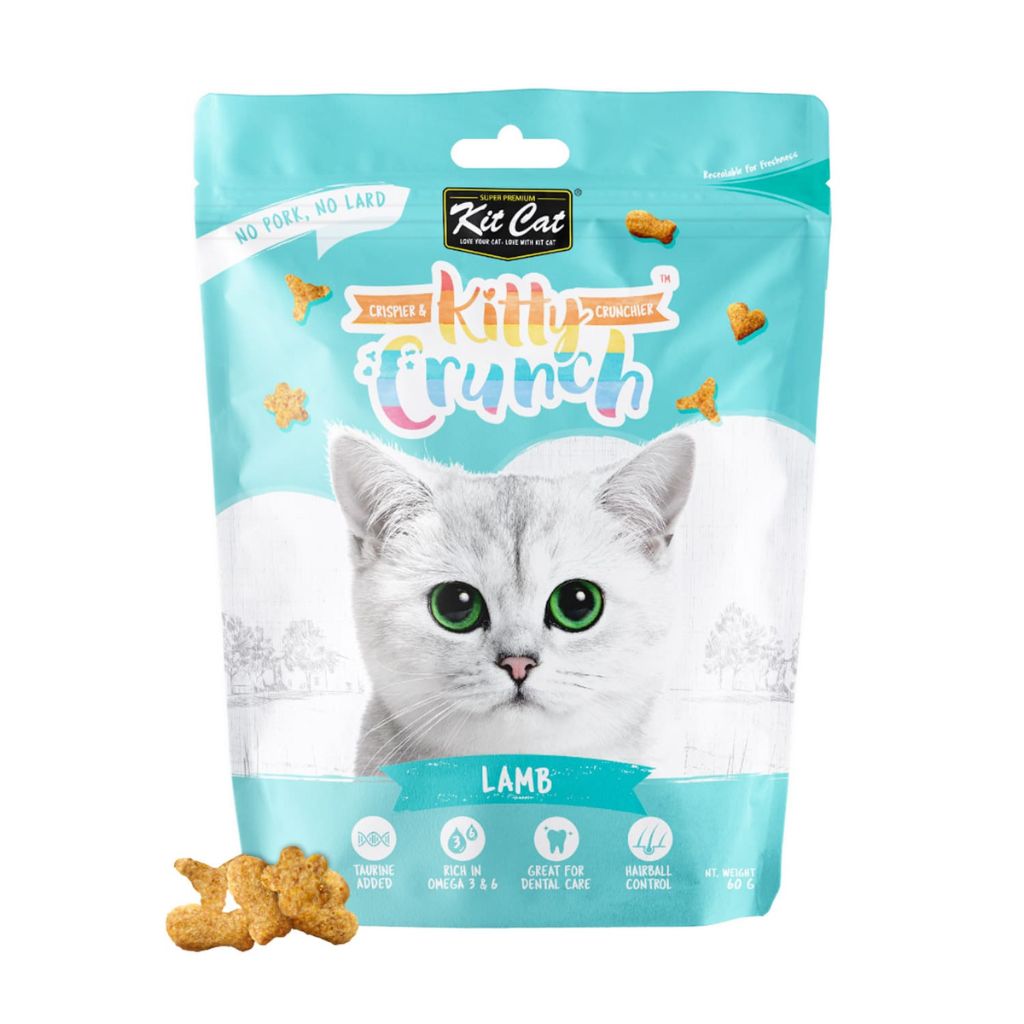 Kit Cat Kitty Crunch Lamb Flavor 60g – Crunchy Cat Treats