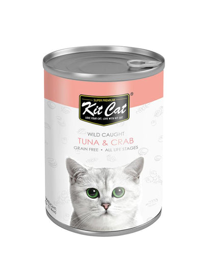 Kit Cat Wild Tuna with Crab 400g | Healthy Wet Cat Food