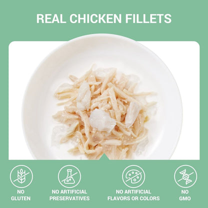 Schesir Cat Wet Food Chicken & Seabass 70g – 12 Pack, Complements in Jelly