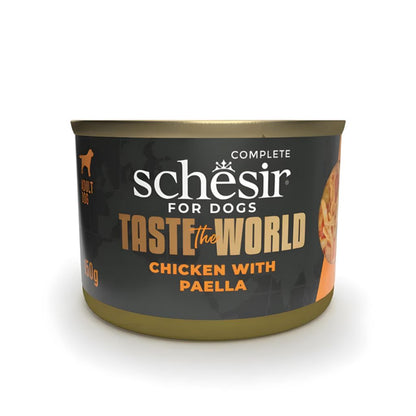 Schesir Taste The World Dog Wholefood Variety Pack – 6x150g Cans, 3 Flavors
