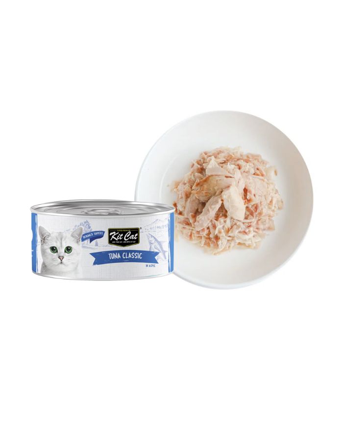 Kit Cat Tuna Classic 80g – 1 Box (24pcs) | Grain-Free Wet Cat Food for All Life Stages