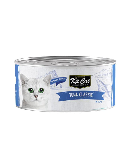Kit Cat Tuna Classic 80g – 1 Box (24pcs) | Grain-Free Wet Cat Food for All Life Stages