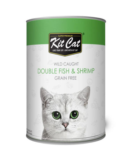 Kit Cat Wild Caught Fish & Shrimp 400g | Healthy Wet Cat Food