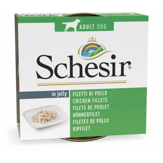 Schesir Dog Wet Food Chicken Fillets 10 x 150g – Natural Premium Dog Meal