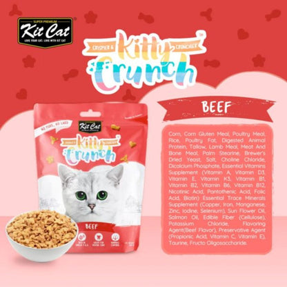 Kit Cat Kitty Crunch Beef Flavor 60g – Crunchy Cat Treats