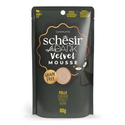 Schesir After Dark Velvet Mousse Cat Chicken Wet Food 80g (12 Pack)