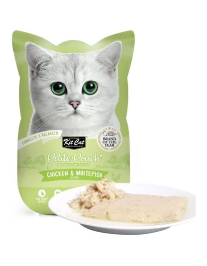 Kit Cat Petite Pouch Chicken & Whitefish Wet Cat Food 70g (Pack of 12)
