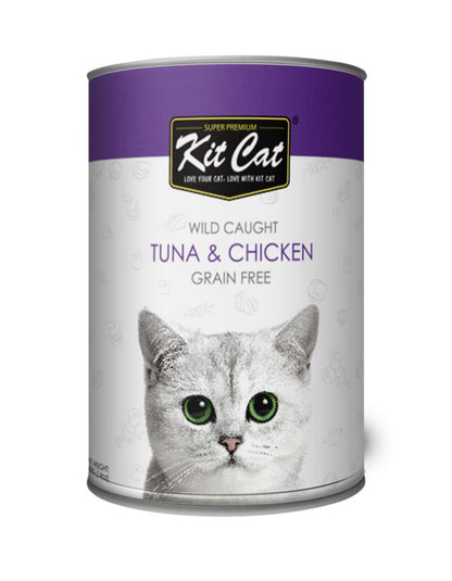 Kit Cat Tuna & Chicken Cat Food 400g | Natural Wet Food for Cats