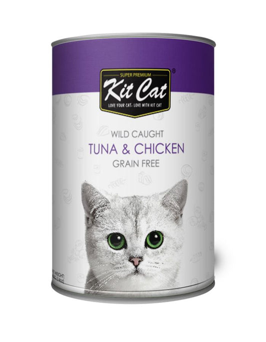 Kit Cat Tuna & Chicken Cat Food 400g | Natural Wet Food for Cats