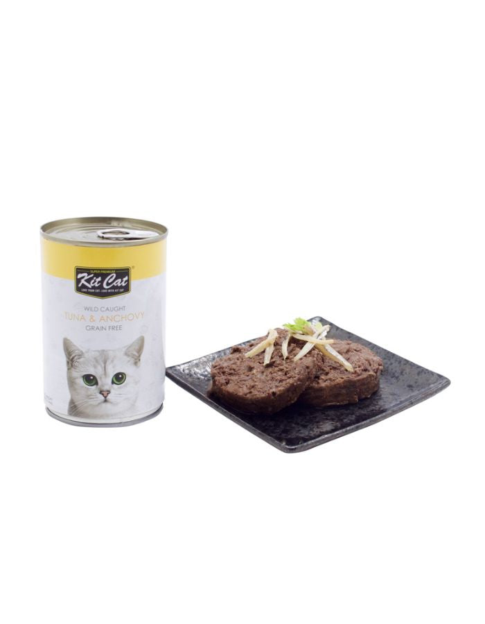 Kit Cat Wild Tuna with Anchovy 400g | Healthy Wet Cat Food