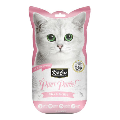 Kit Cat Purr Puree Tuna & Salmon – Grain-Free Lickable Cat Treat