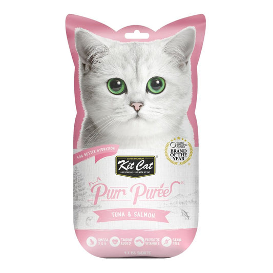 Kit Cat Purr Puree Tuna & Salmon – Grain-Free Lickable Cat Treat