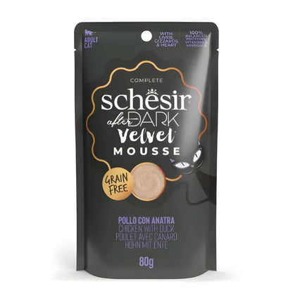 Schesir After Dark Velvet Mousse in Broth Variety Pack 960g – 12 Pouches