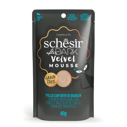 Schesir After Dark Velvet Mousse in Broth Variety Pack 960g – 12 Pouches