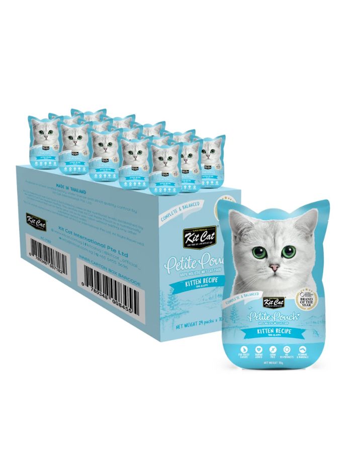 Kit Cat Petite Pouch Kitten Tuna Wet Cat Food 70g (Pack of 12)