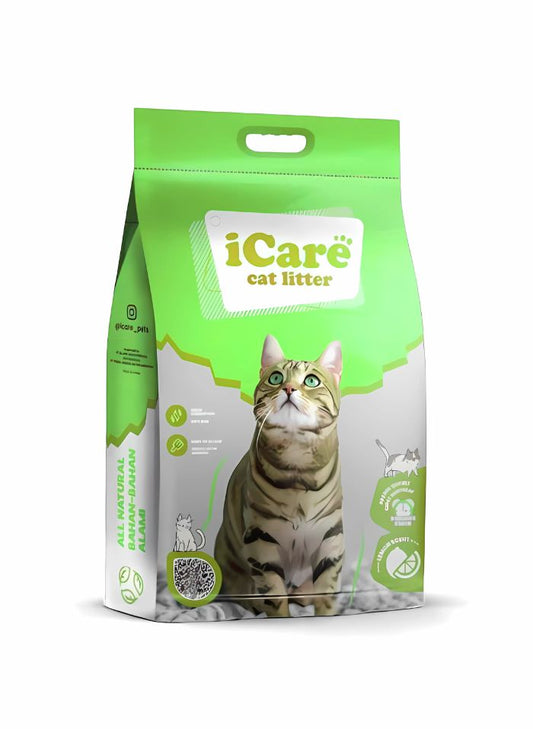 iCare Bentonite Cat Litter – Natural, Safe & Odor-Free [ Apple ]