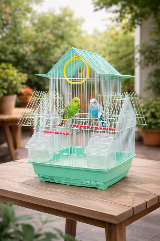 W108  Bird Cage 30×23×39 cm | Durable Metal Cage for Small Bird