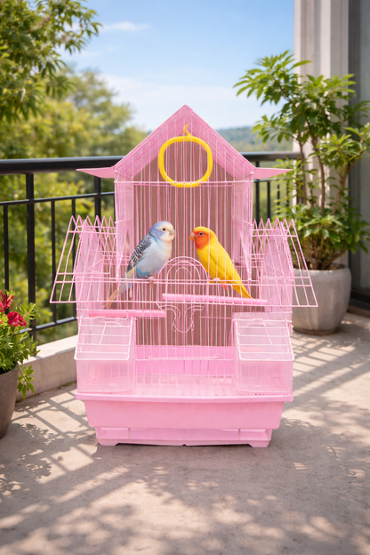 W108  Bird Cage 30×23×39 cm | Durable Metal Cage for Small Bird